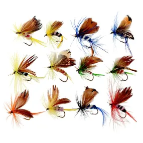 12Pcs/Set Insects Flies Fly Fishing Lures Bait High Carbon Steel Hook Fish Tackle With Super Sharpened Crank Hook Perfect Decoy