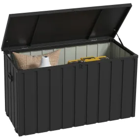 450L Outdoor Storage Box Waterproof with Wheels and Handles