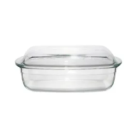 Aqua 6.5Lt Rectangular Casserole with Lid Clear