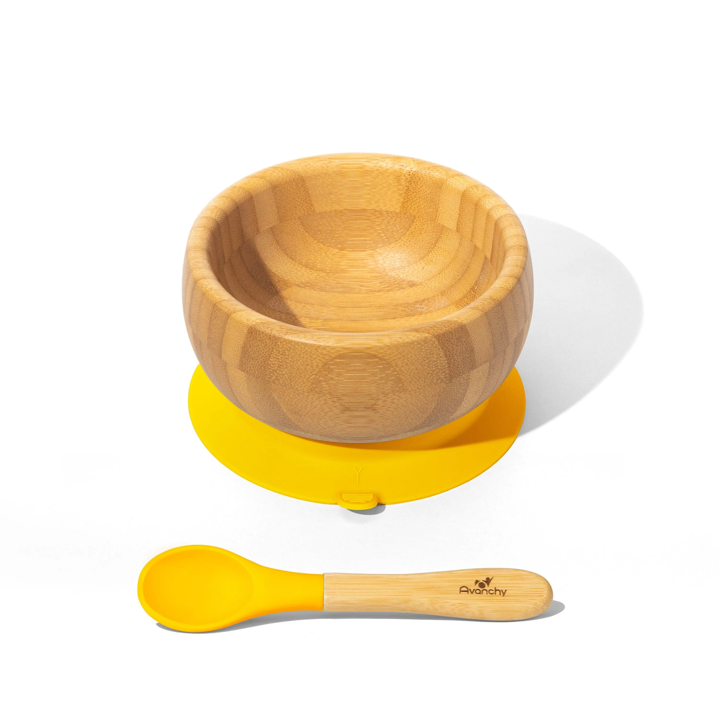 Avanchy Bamboo Baby Suction Bowl   Spoon