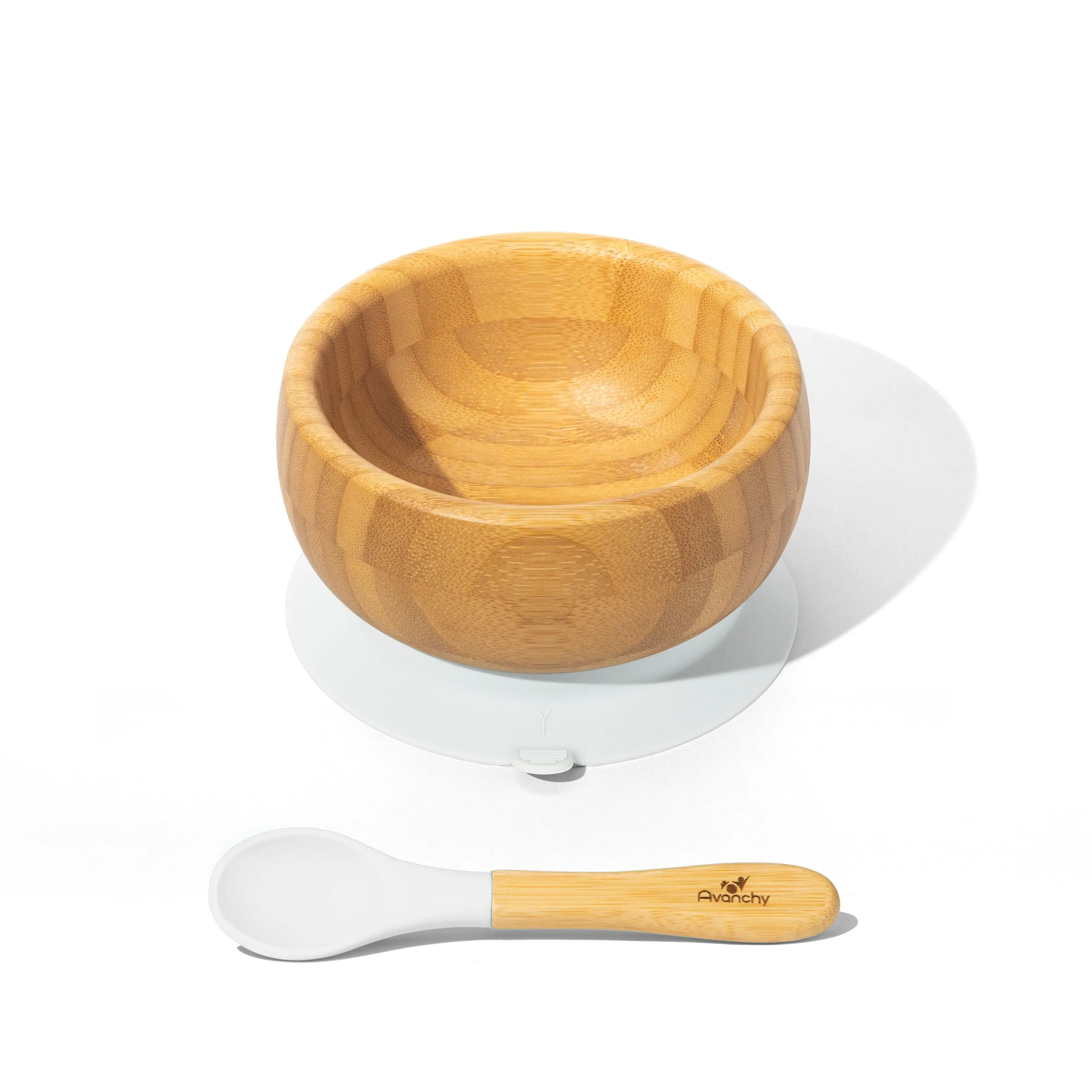 Avanchy Bamboo Baby Suction Bowl   Spoon