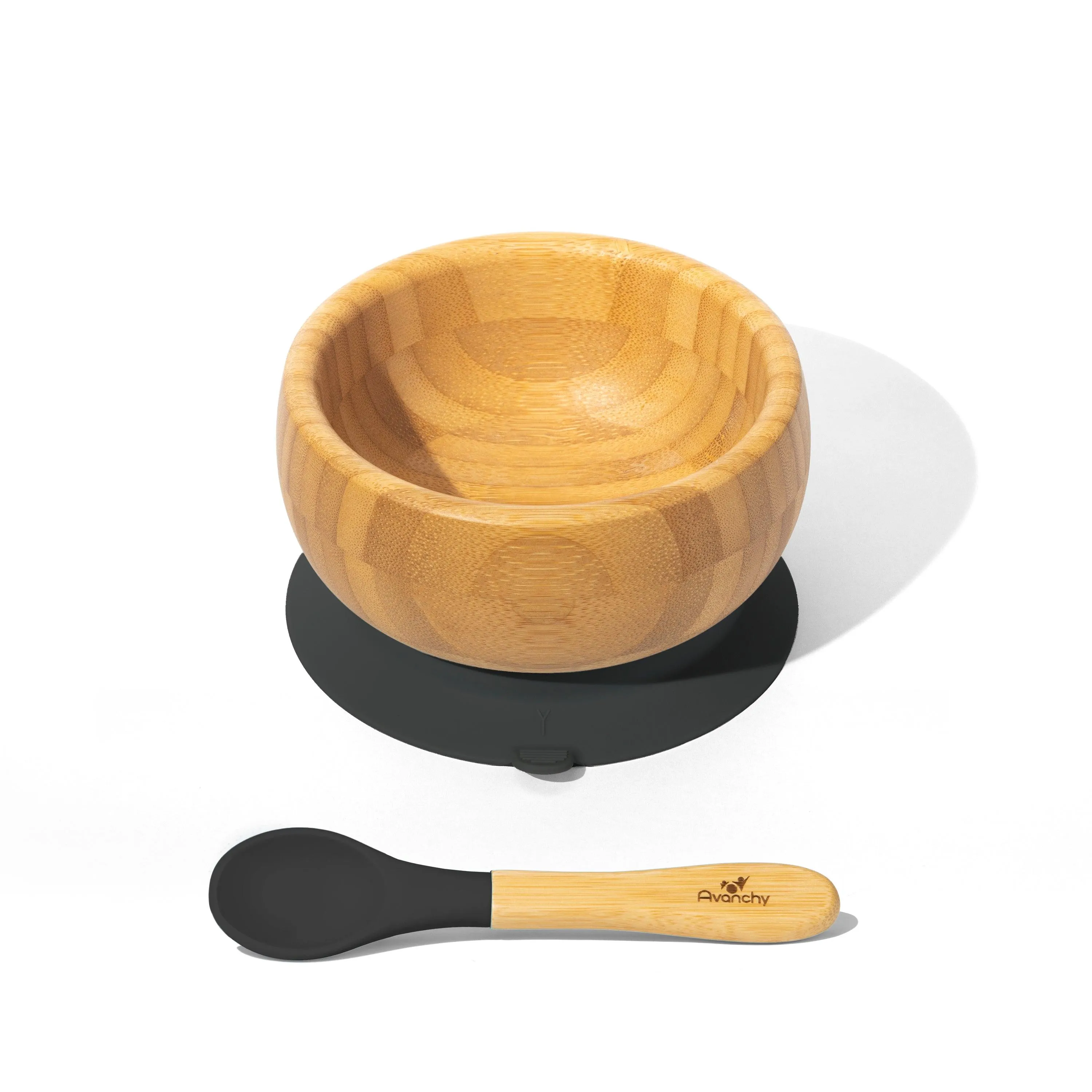 Avanchy Bamboo Baby Suction Bowl   Spoon