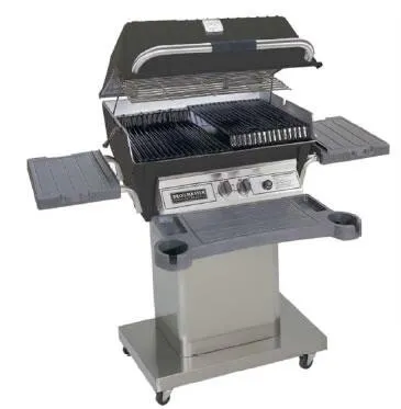 Broilmaster Premium Series 27-Inch Built-In Liquid Propane Grill with 2 Standard Burners in Black (P3XF)