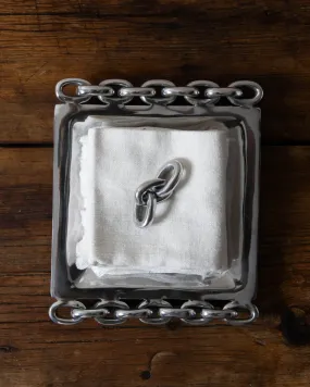 Chain-Link Napkin Plate with Weight