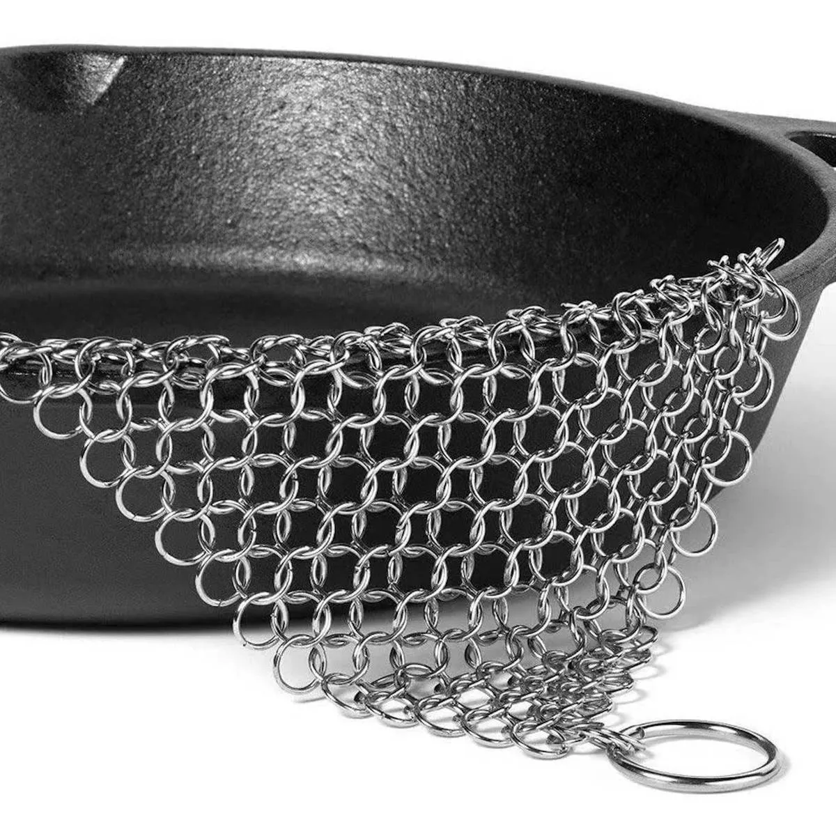 Chain Mail Cast Iron Cleaner Scrubber