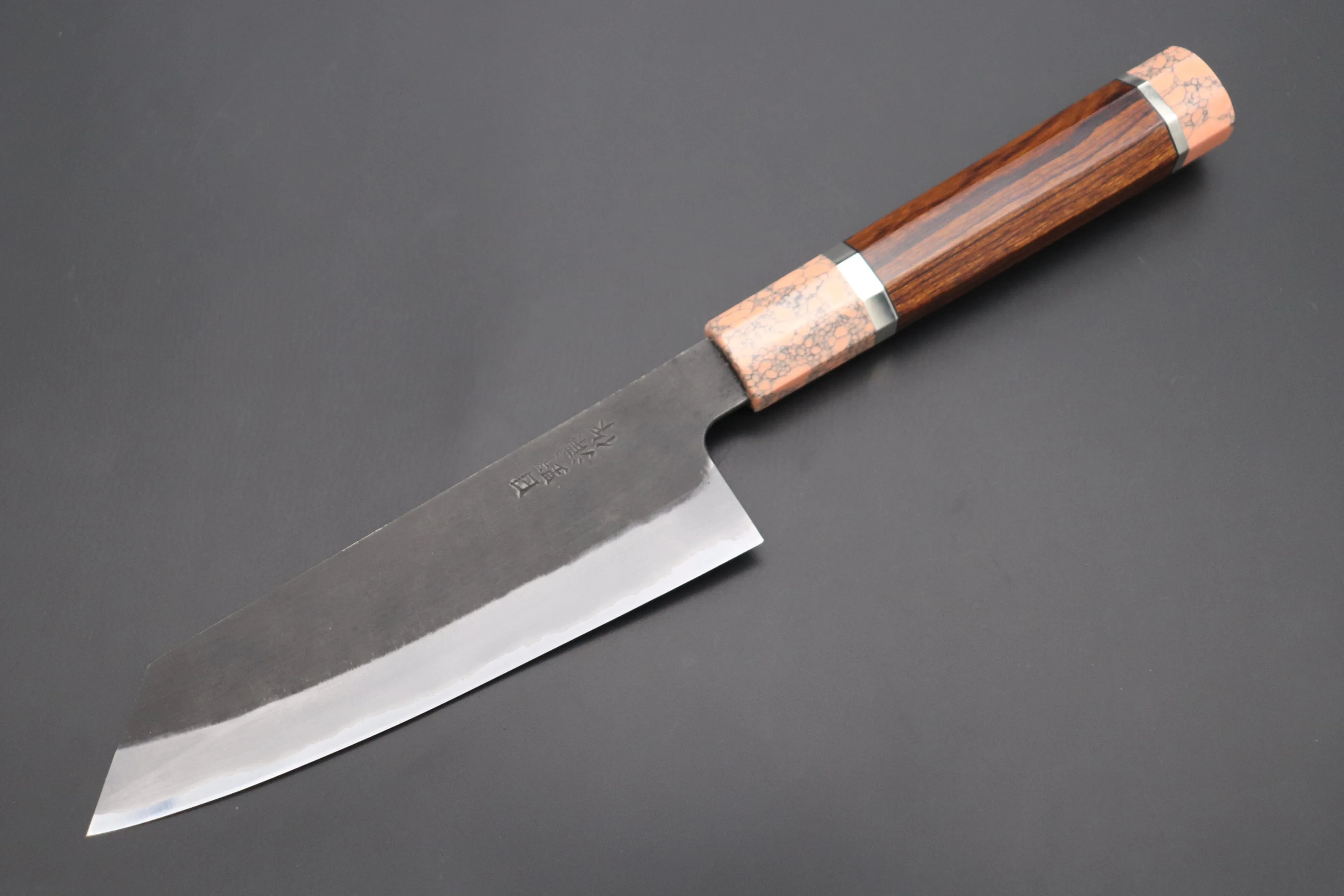 Custom Limited Edition, Hinoura White Steel No.1 Kurouchi Series HS1-8SP7 Bunka 165mm (6.4 Inch)