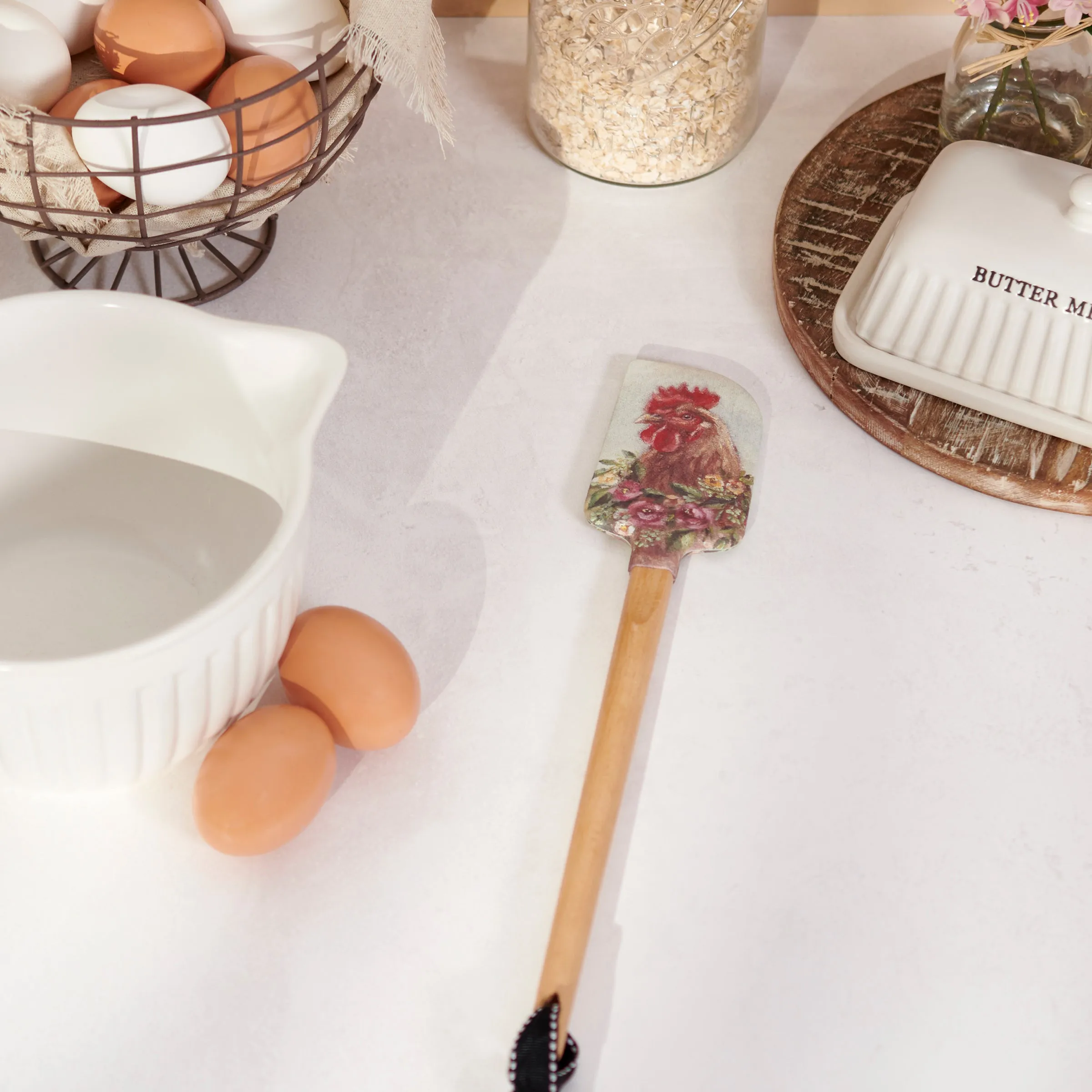 Floral Chicken Spatula