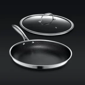 Hybrid Fry Pan with Lid, 12"