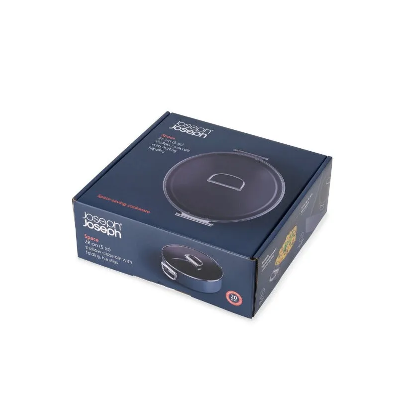 Joseph Joseph Space Non Stick Shallow Casserole & Lid 28 cm