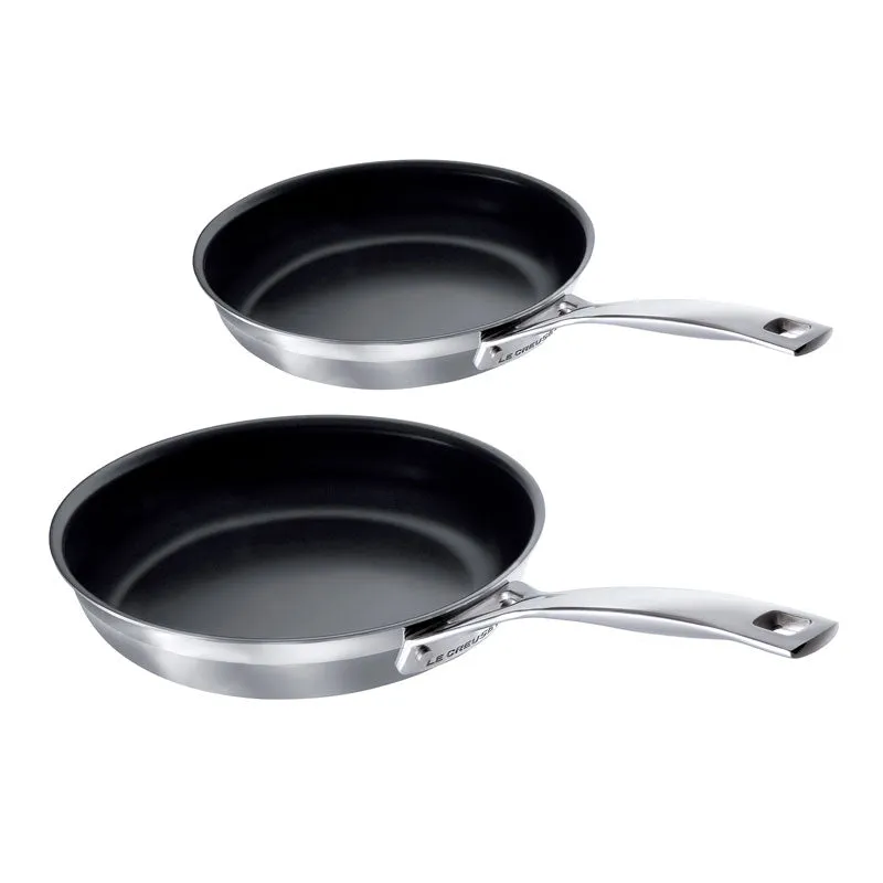 Le Creuset 3-ply Stainless Steel 2-piece Frying Pan Set 20cm & 24cm