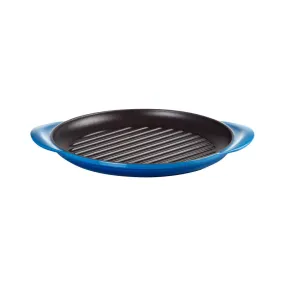 Le Creuset Classic Cast Iron Round Grill 25cm Azure Blue