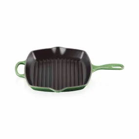 Le Creuset Signature Cast Iron Square Grillit 26cm Bamboo Green