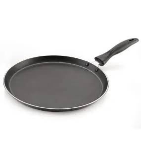 Magnus Optima Non-Stick Aluminum Dosa/Roti Tawa, Gas Stove Compatible,240 mm, 3 mm Thickness, (Grey & Black))