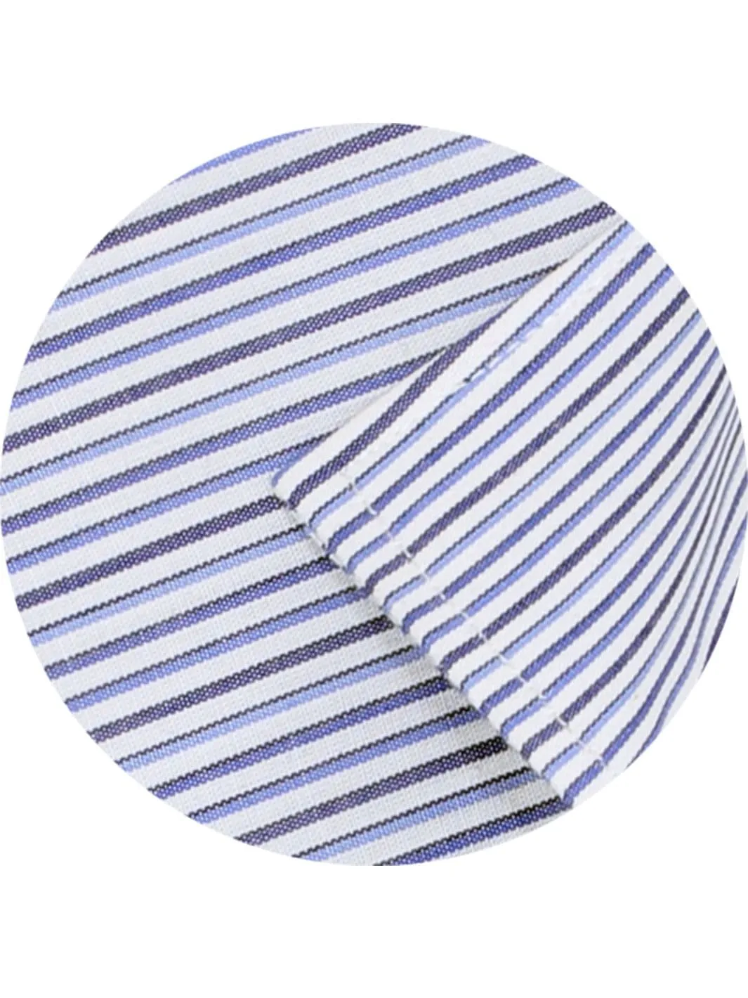 Men's Premium Cotton Striped Shirt - Blue (1254)