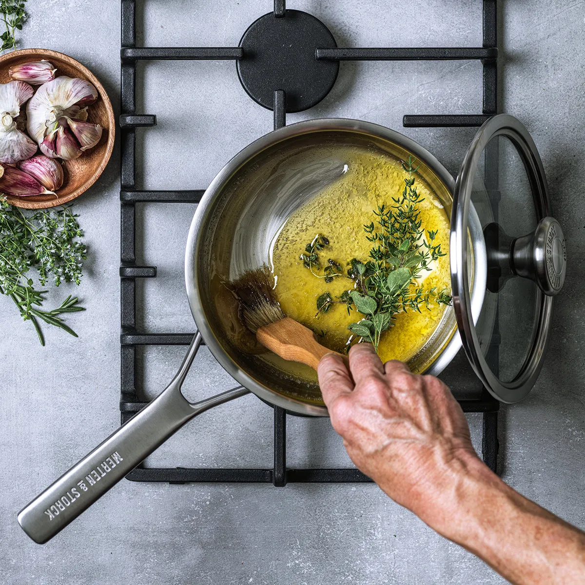 Merten & Storck Stainless Steel 3-Quart Saucepan with Lid