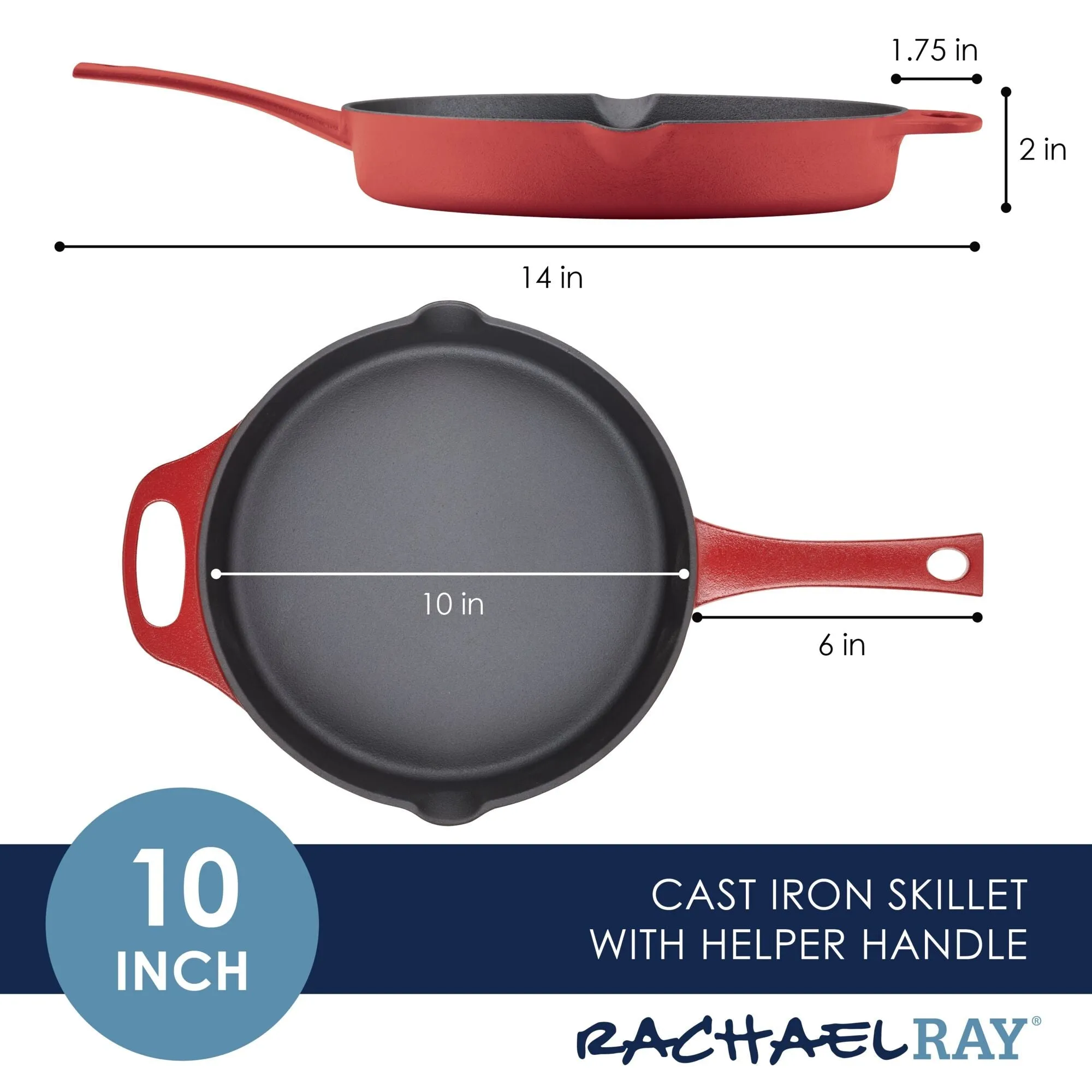 NITRO 10-Inch Cast Iron Skillet