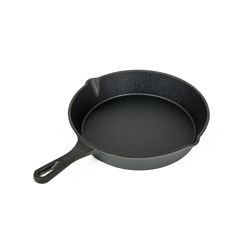 Pre-Seasoned Cast Iron Skillet Set, 3 Pcs, Heavy-Duty, Even Heating