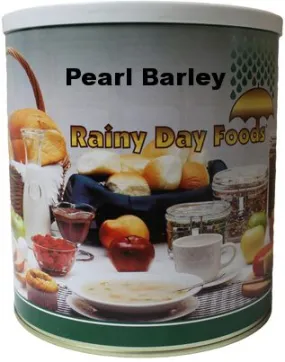 Rainy Day Foods Pearled Barley 6 (Case of Six) #10 Cans - 150 Servings