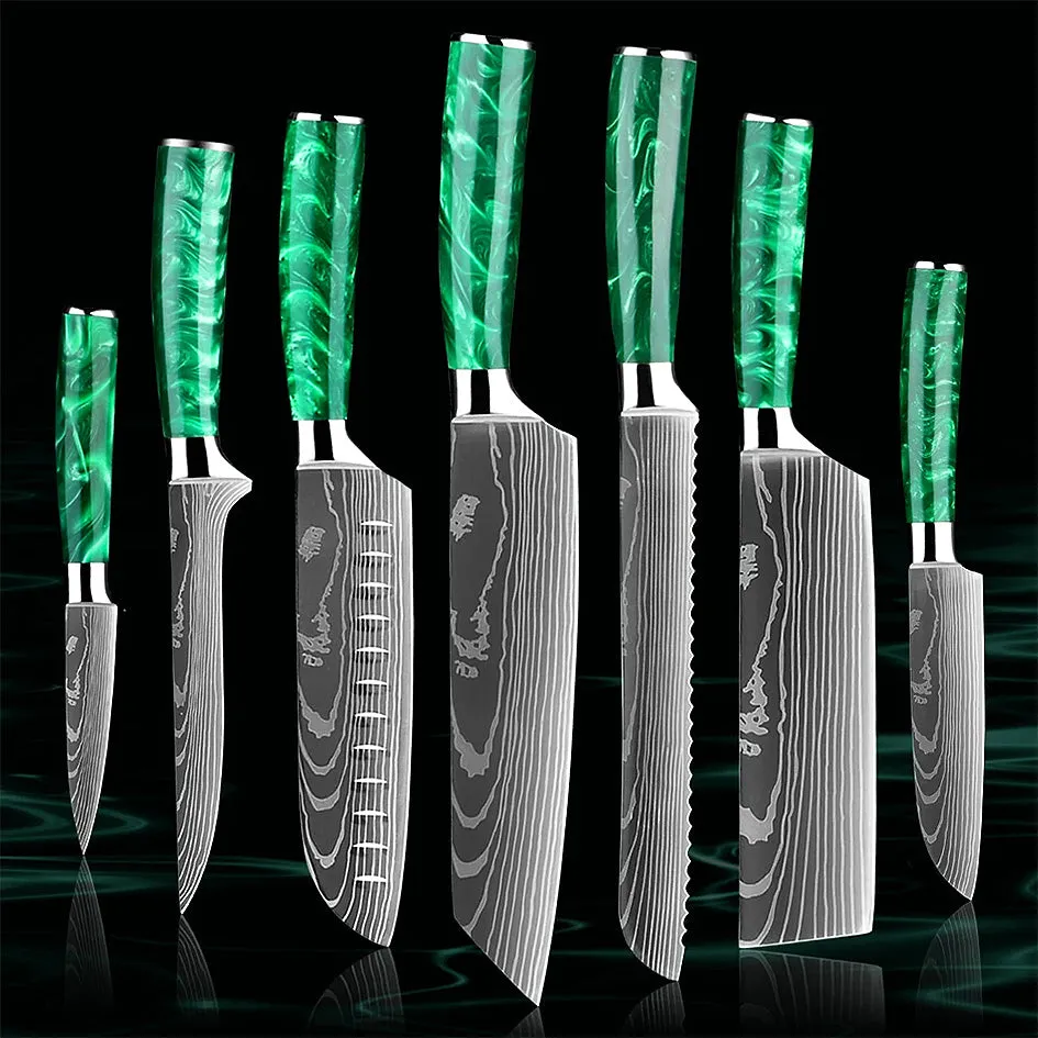 Razor Sharp Kitchen Knife Green