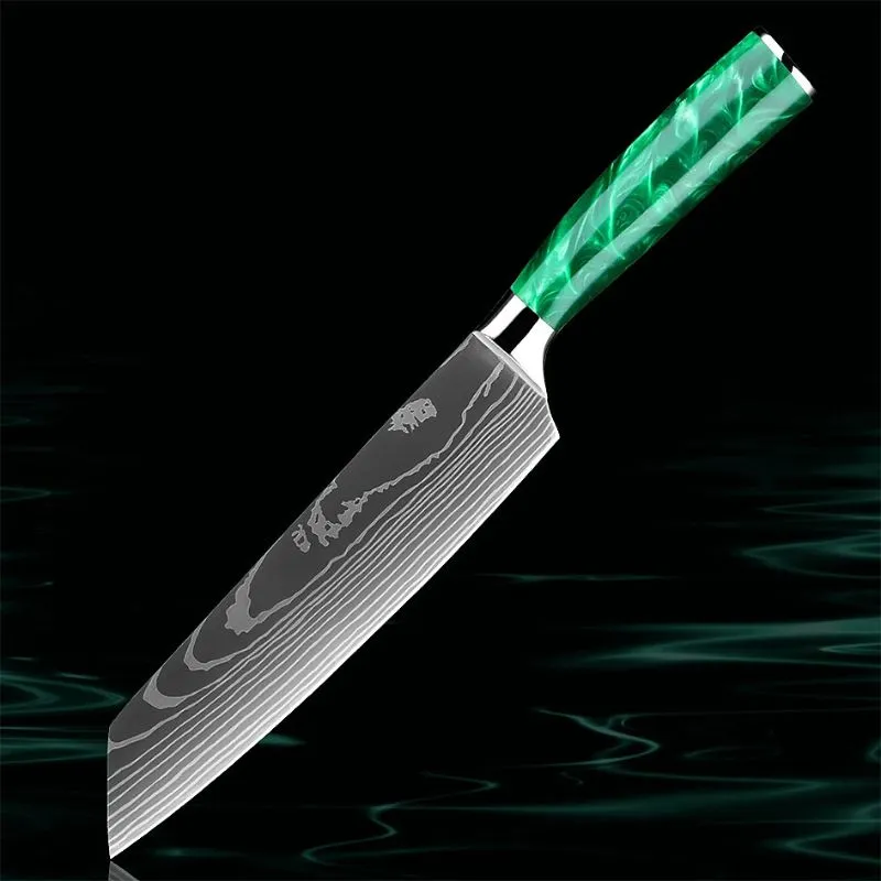 Razor Sharp Kitchen Knife Green