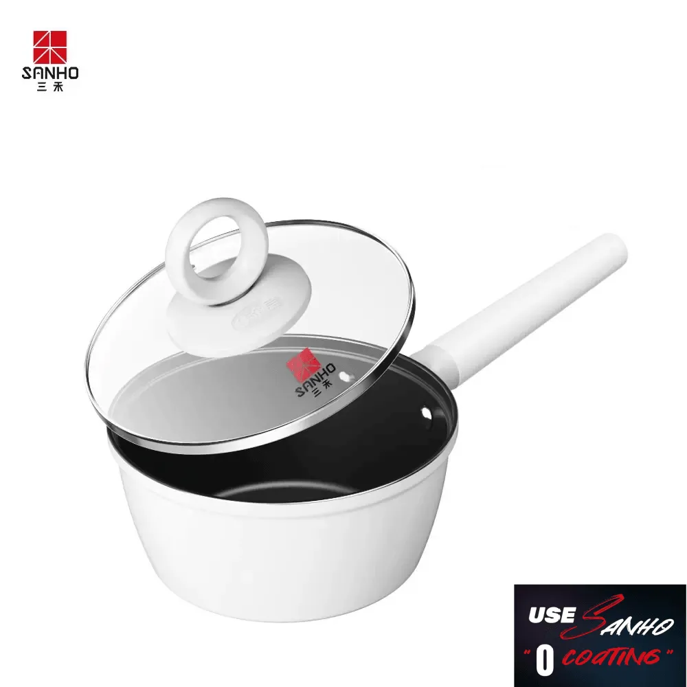 SANHE Non Stick Frying Pan & Wok with No Coating Iron Pot Uncoated Gas Stove Applicable