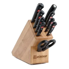 Wusthof Gourmet 10-piece Knife Block Set - Beechwood