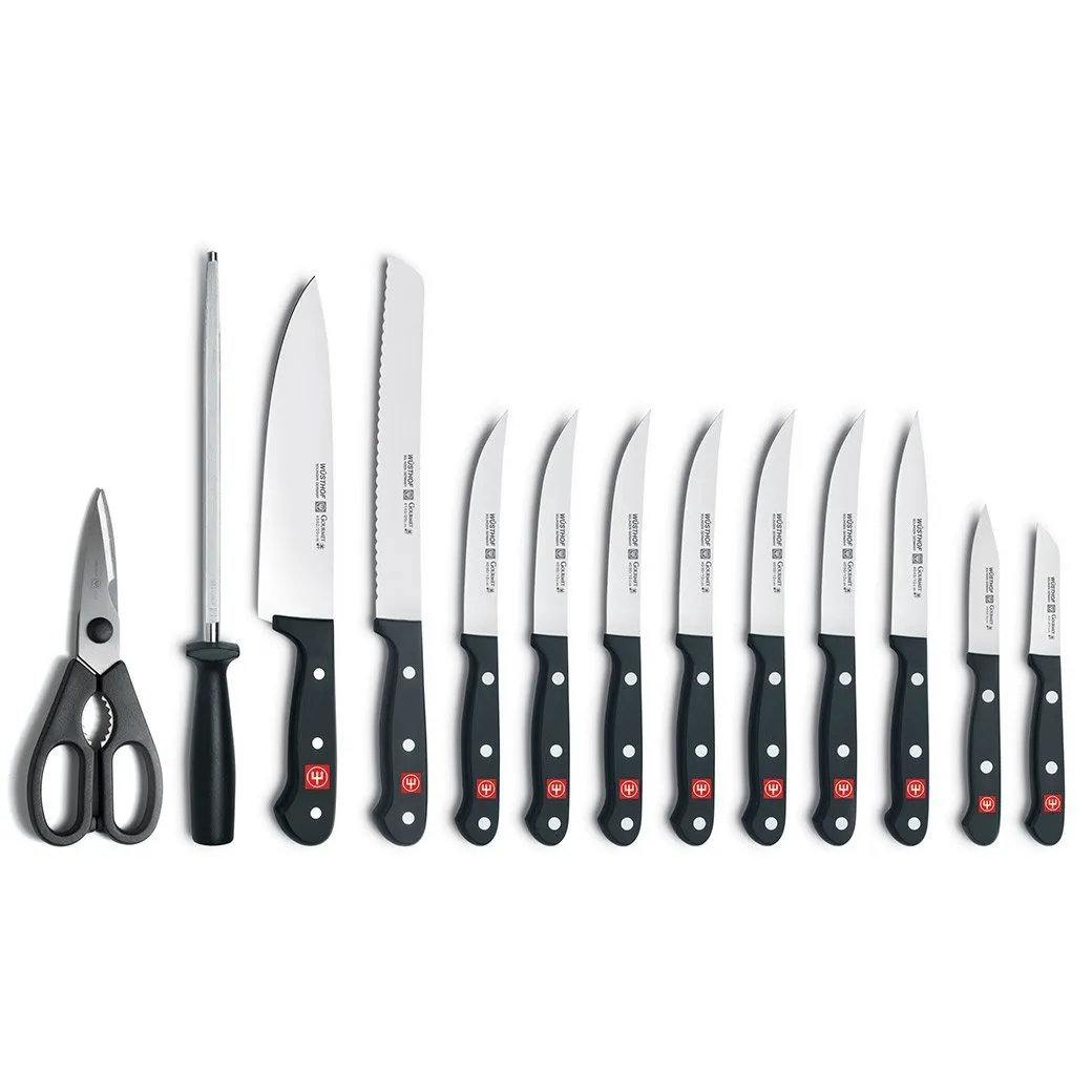 Wusthof Gourmet 14-piece Knife Block Set - Beechwood